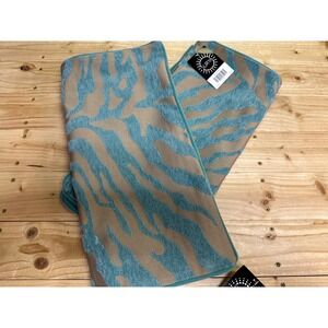 Surya Decorative Throw Pillow Blue Beige Animal Print Accent Home Decor‎